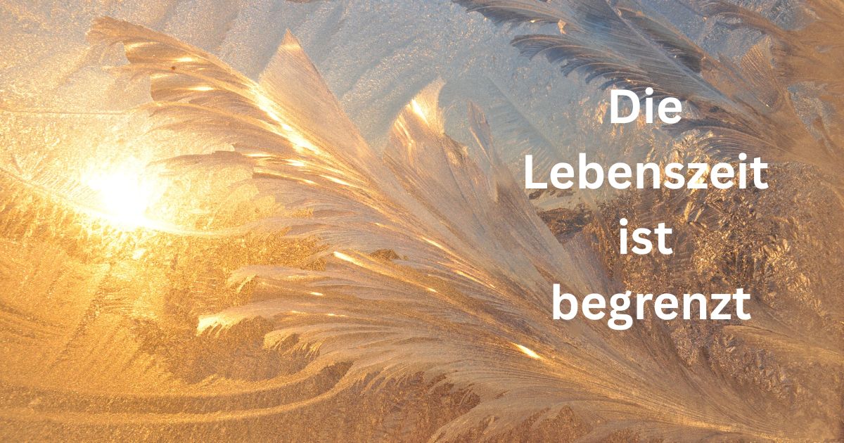 Die Lebenszeit ist begrenzt Die Lebenszeit ist begrenzt